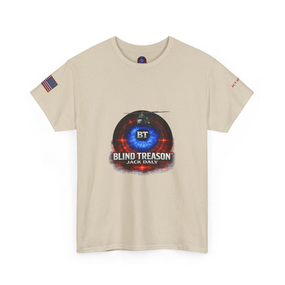 BLIND TREASON T-Shirt Jack Daly Book Cover Tee (Blue Eye Graphic)