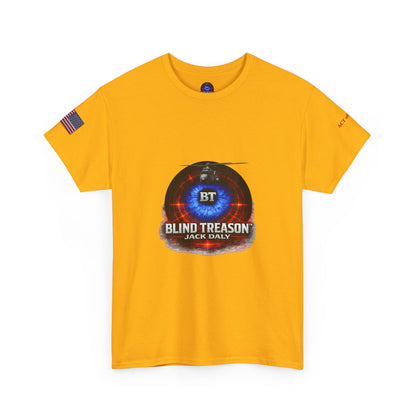 BLIND TREASON T-Shirt Jack Daly Book Cover Tee (Blue Eye Graphic)