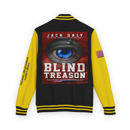 BLIND TREASON Letterman Jacket — "Blind Treason" Book Cover Varsity Jacket