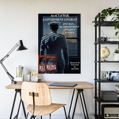BLIND TREASON "Act of War" Gloss Poster — Thriller Book Wall Art