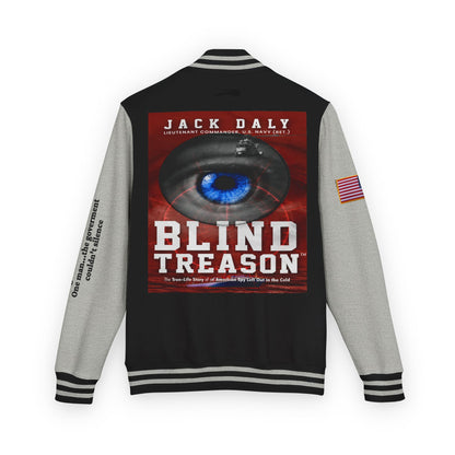 BLIND TREASON Letterman Jacket — "Blind Treason" Book Cover Varsity Jacket