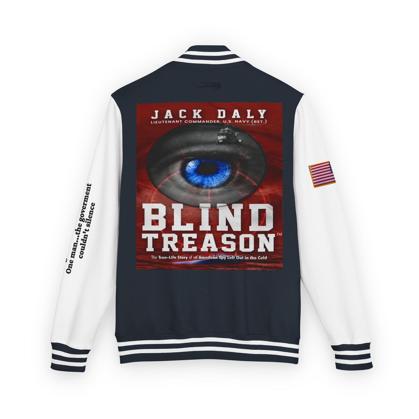 BLIND TREASON Letterman Jacket — "Blind Treason" Book Cover Varsity Jacket