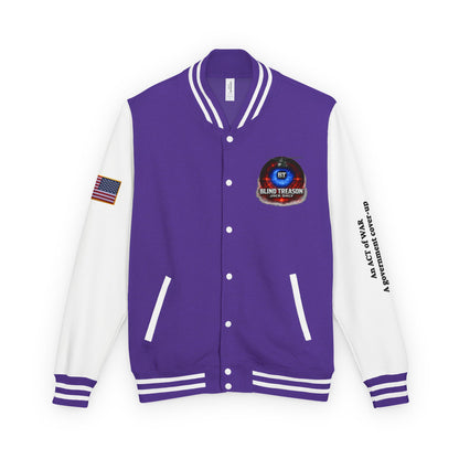 BLIND TREASON Letterman Jacket — "Blind Treason" Book Cover Varsity Jacket