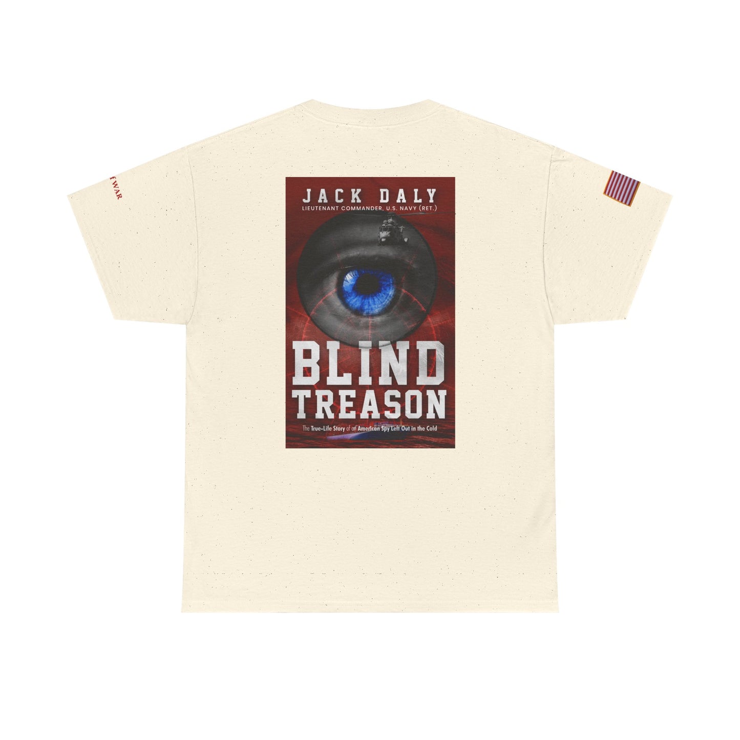 BLIND TREASON T-Shirt Jack Daly Book Cover Tee (Blue Eye Graphic)