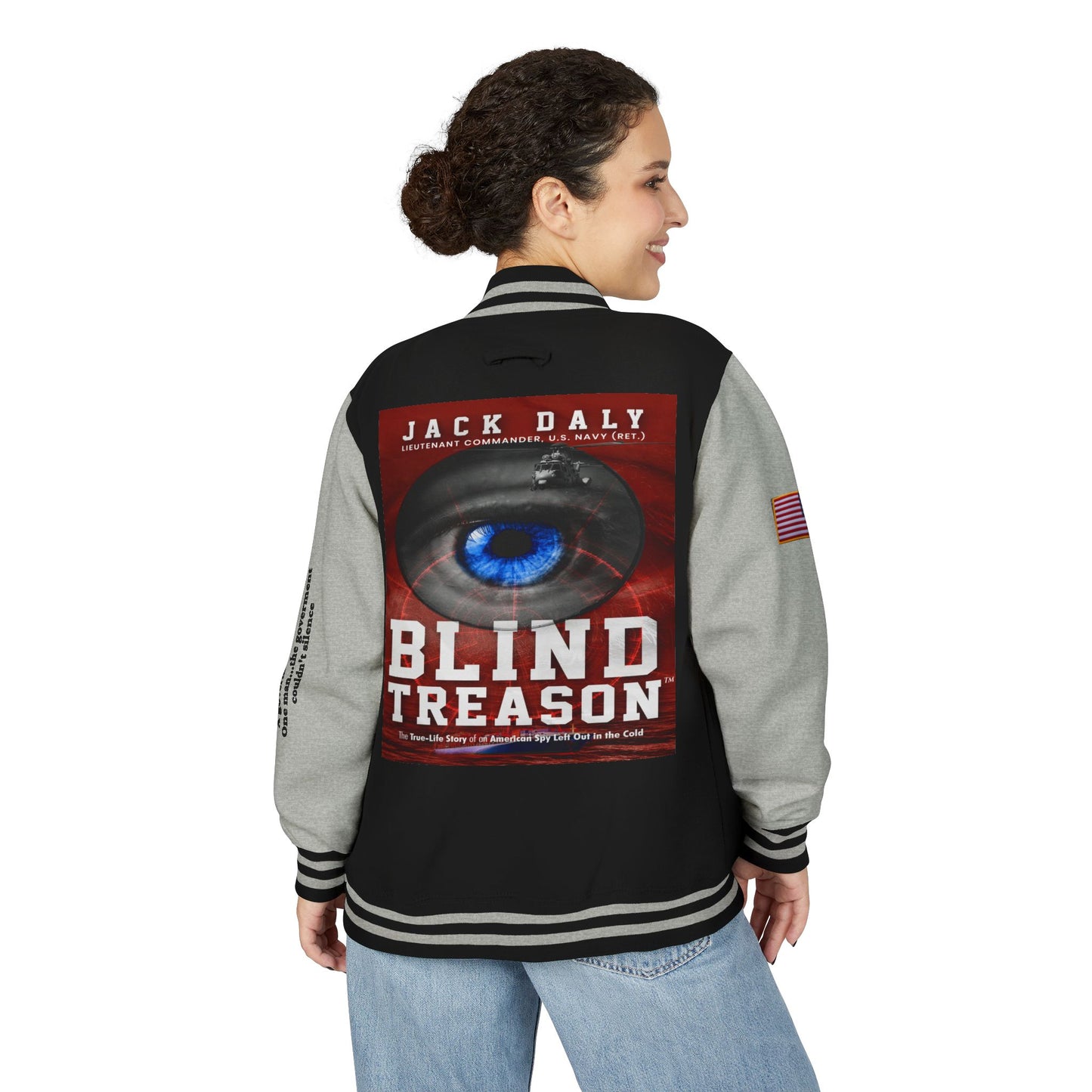 BLIND TREASON Letterman Jacket — "Blind Treason" Book Cover Varsity Jacket