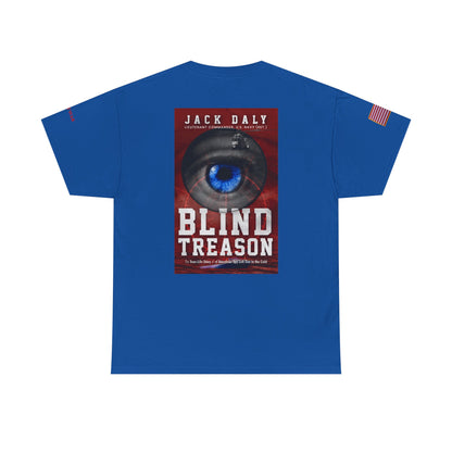 BLIND TREASON T-Shirt Jack Daly Book Cover Tee (Blue Eye Graphic)
