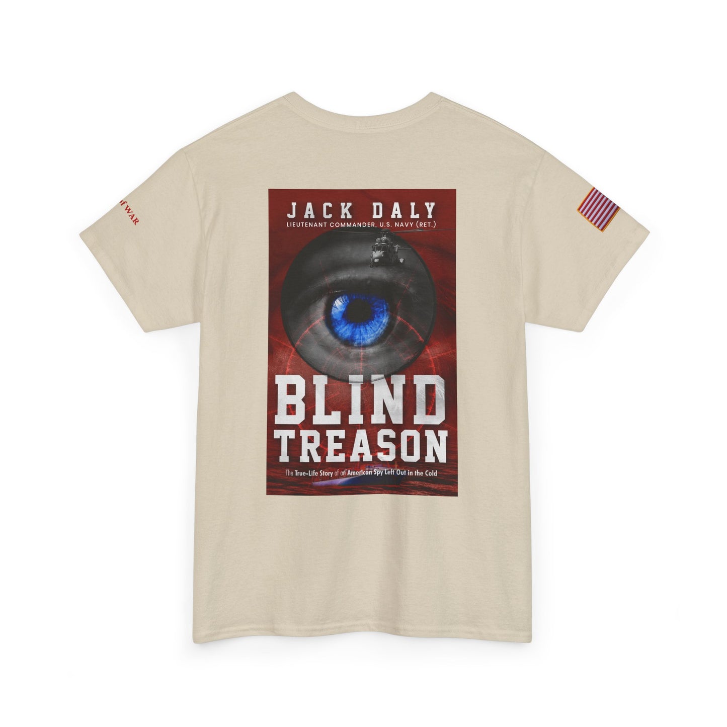 BLIND TREASON T-Shirt Jack Daly Book Cover Tee (Blue Eye Graphic)