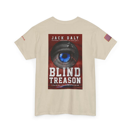 BLIND TREASON T-Shirt Jack Daly Book Cover Tee (Blue Eye Graphic)