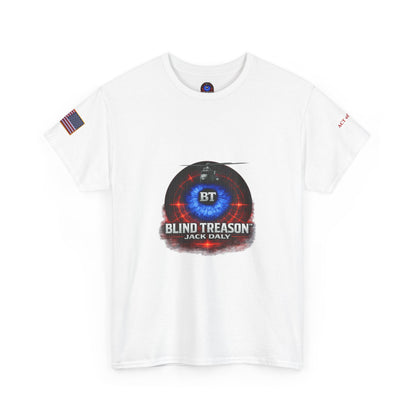 BLIND TREASON T-Shirt Jack Daly Book Cover Tee (Blue Eye Graphic)