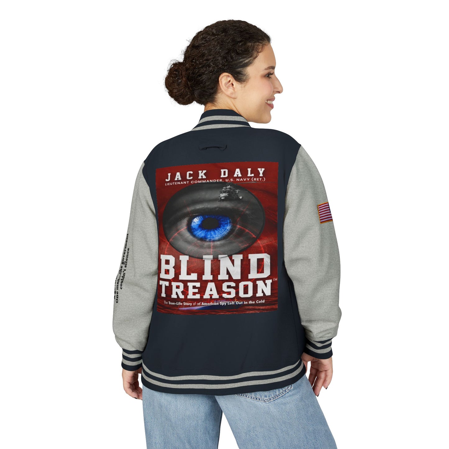 BLIND TREASON Letterman Jacket — "Blind Treason" Book Cover Varsity Jacket