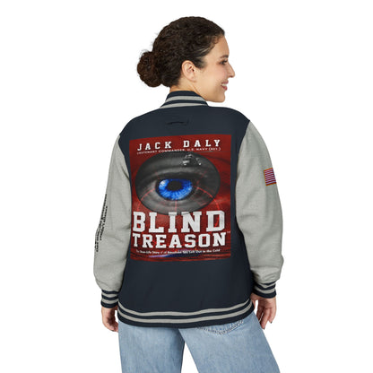 BLIND TREASON Letterman Jacket — "Blind Treason" Book Cover Varsity Jacket