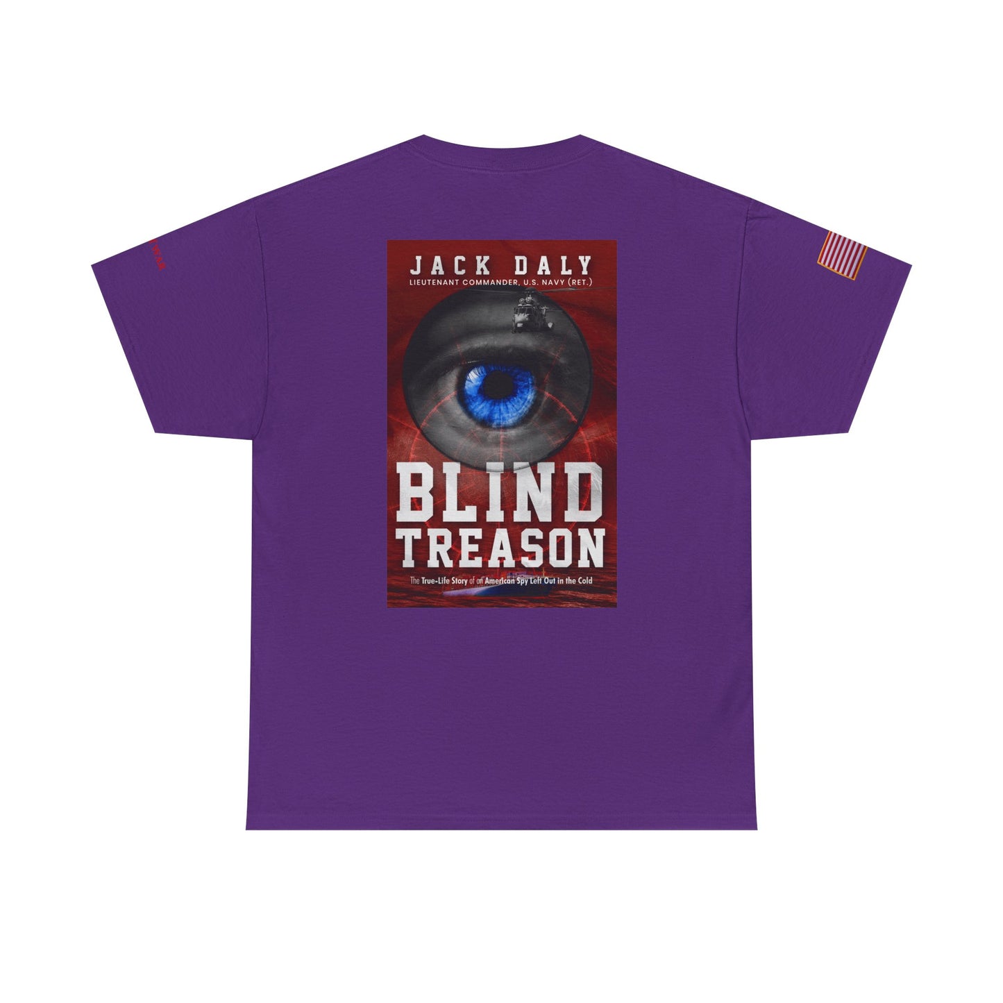 BLIND TREASON T-Shirt Jack Daly Book Cover Tee (Blue Eye Graphic)