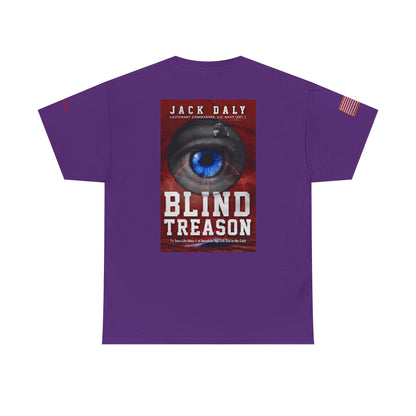 BLIND TREASON T-Shirt Jack Daly Book Cover Tee (Blue Eye Graphic)