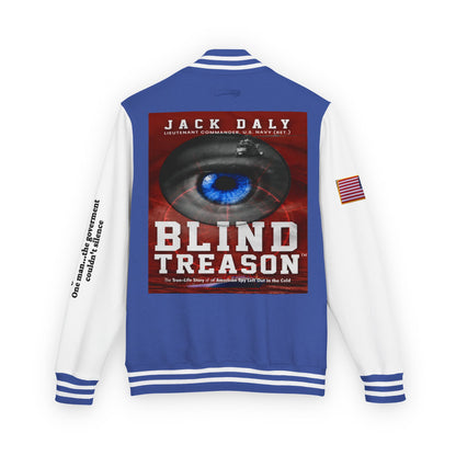 BLIND TREASON Letterman Jacket — "Blind Treason" Book Cover Varsity Jacket