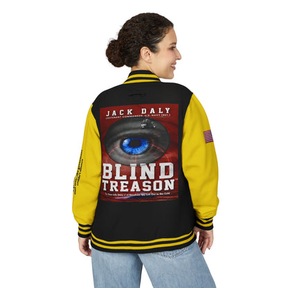 BLIND TREASON Letterman Jacket — "Blind Treason" Book Cover Varsity Jacket