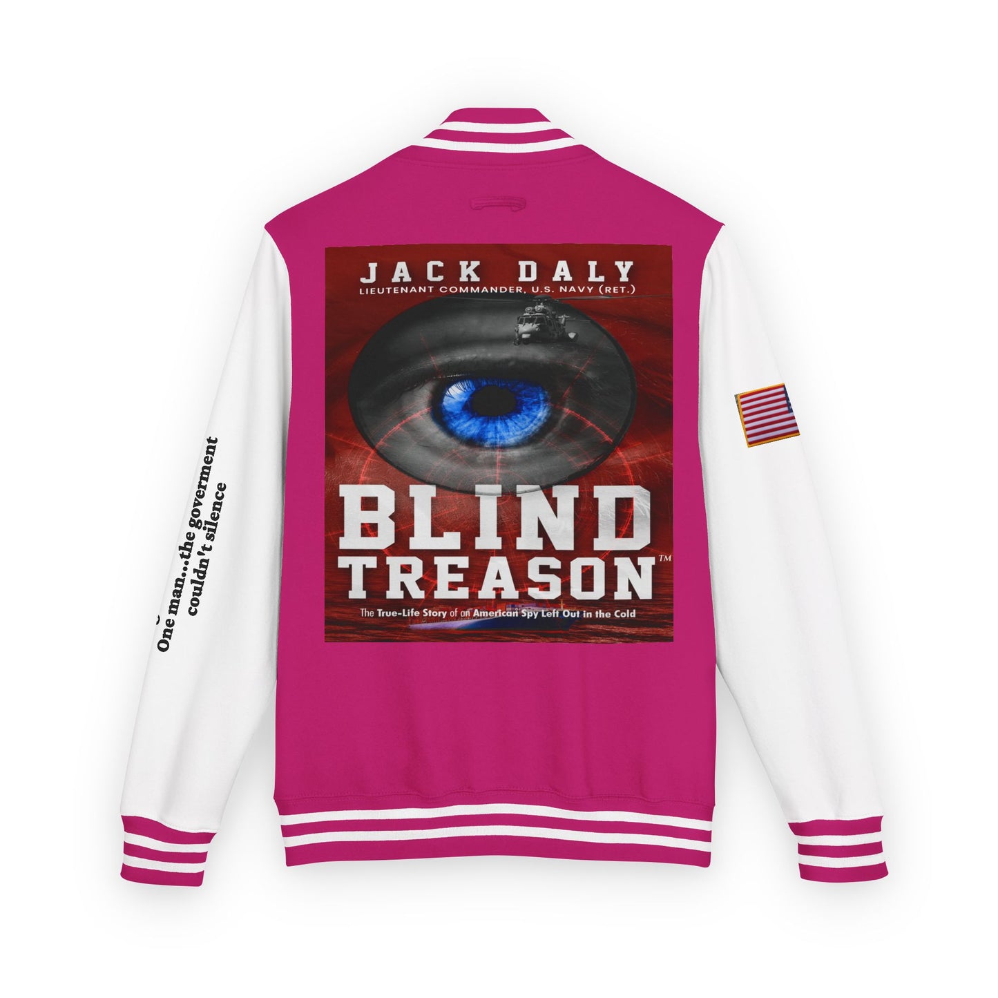 BLIND TREASON Letterman Jacket — "Blind Treason" Book Cover Varsity Jacket
