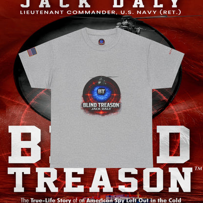 BLIND TREASON T-Shirt Jack Daly Book Cover Tee (Blue Eye Graphic)