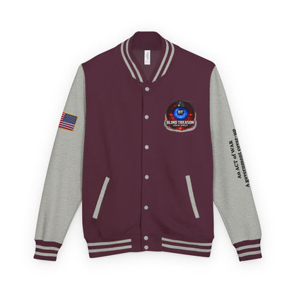 BLIND TREASON Letterman Jacket — "Blind Treason" Book Cover Varsity Jacket