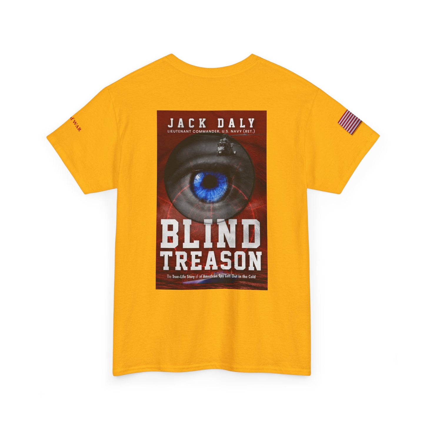 BLIND TREASON T-Shirt Jack Daly Book Cover Tee (Blue Eye Graphic)