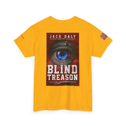 BLIND TREASON T-Shirt Jack Daly Book Cover Tee (Blue Eye Graphic)