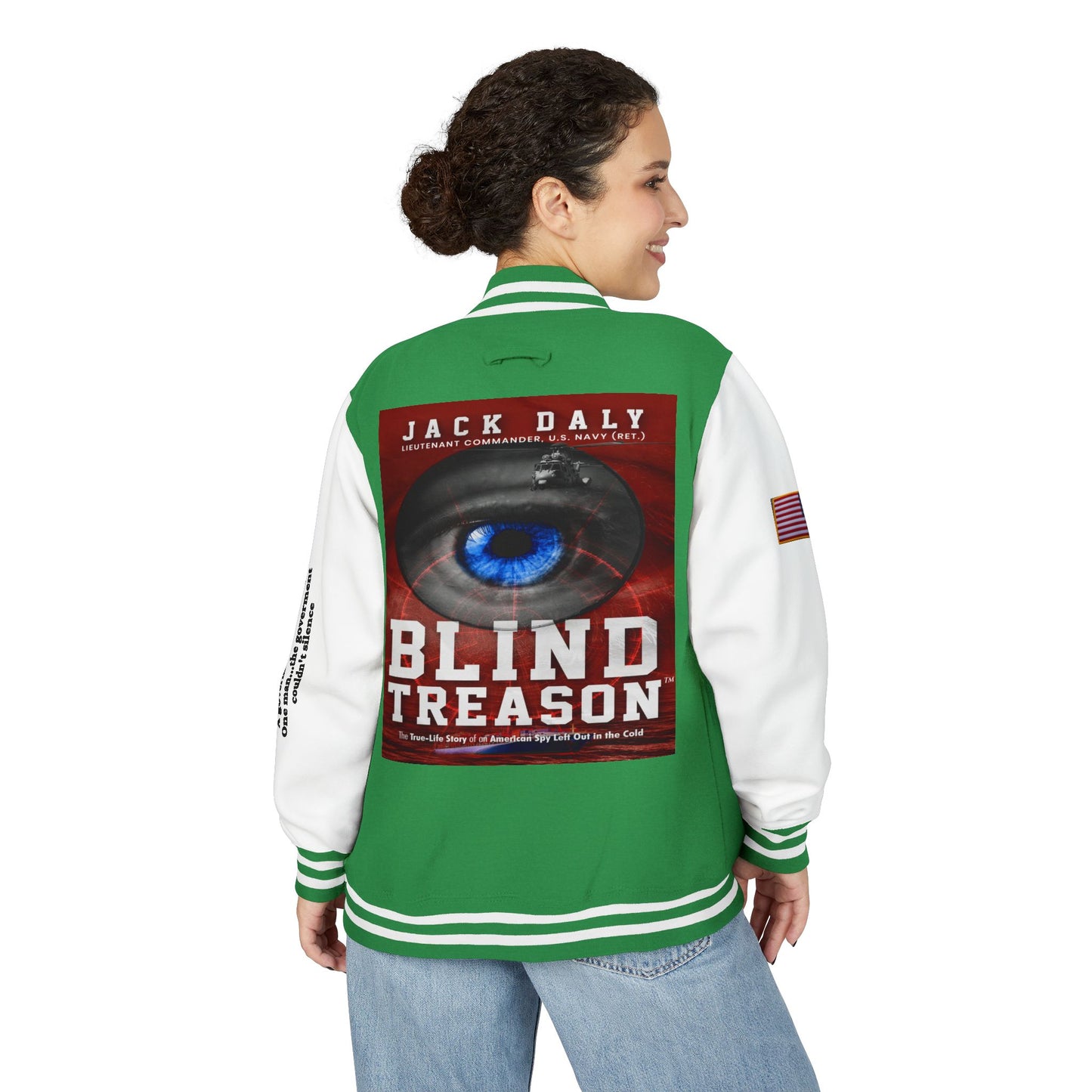 BLIND TREASON Letterman Jacket — "Blind Treason" Book Cover Varsity Jacket