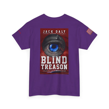 BLIND TREASON T-Shirt Jack Daly Book Cover Tee (Blue Eye Graphic)