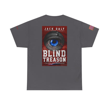 BLIND TREASON T-Shirt Jack Daly Book Cover Tee (Blue Eye Graphic)
