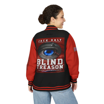 BLIND TREASON Letterman Jacket — "Blind Treason" Book Cover Varsity Jacket