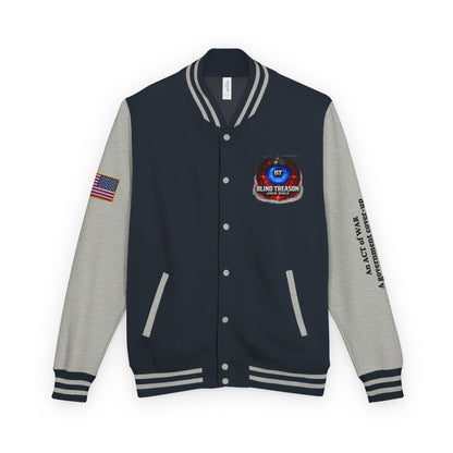 BLIND TREASON Letterman Jacket — "Blind Treason" Book Cover Varsity Jacket