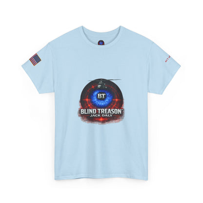 BLIND TREASON T-Shirt Jack Daly Book Cover Tee (Blue Eye Graphic)