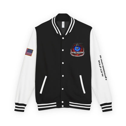 BLIND TREASON Letterman Jacket — "Blind Treason" Book Cover Varsity Jacket