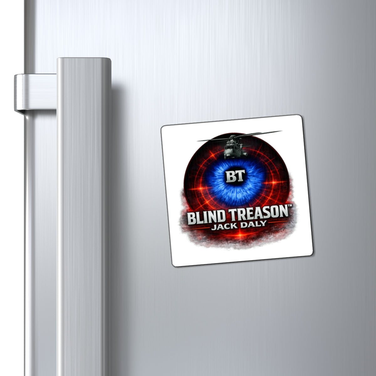 BLIND TREASON Magnet — BT Logo Helicopter Fridge Magnet