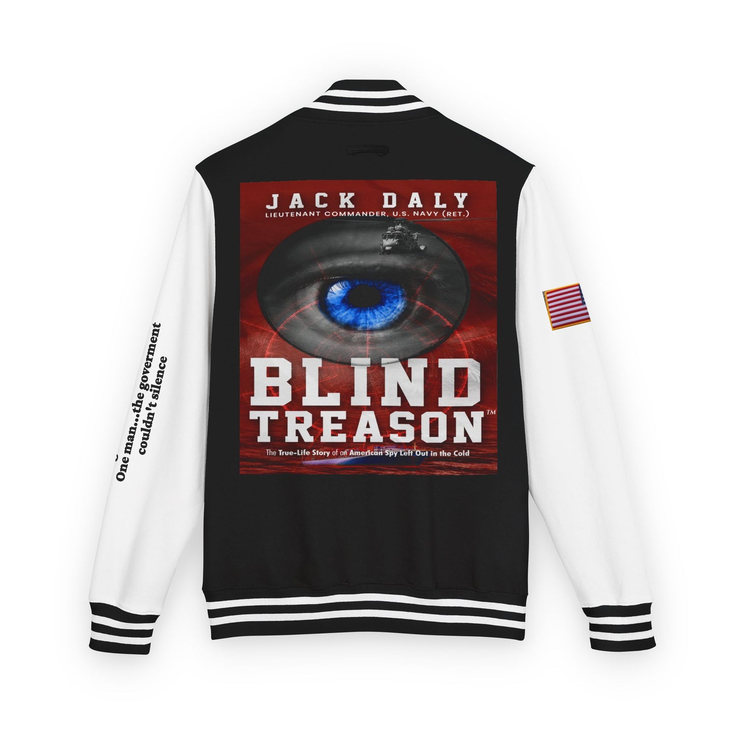 BLIND TREASON Letterman Jacket — "Blind Treason" Book Cover Varsity Jacket