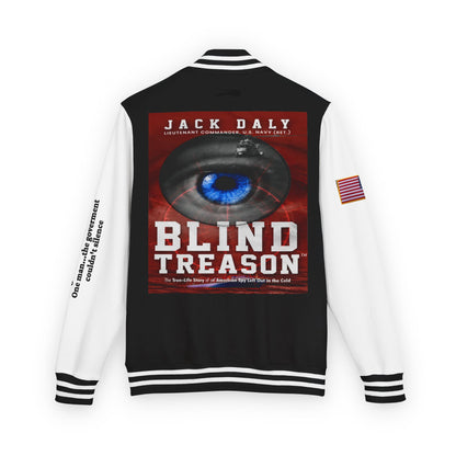 BLIND TREASON Letterman Jacket — "Blind Treason" Book Cover Varsity Jacket