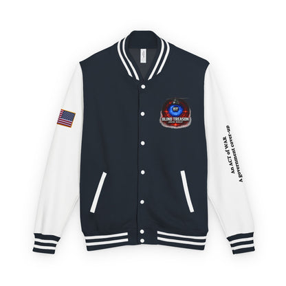 BLIND TREASON Letterman Jacket — "Blind Treason" Book Cover Varsity Jacket