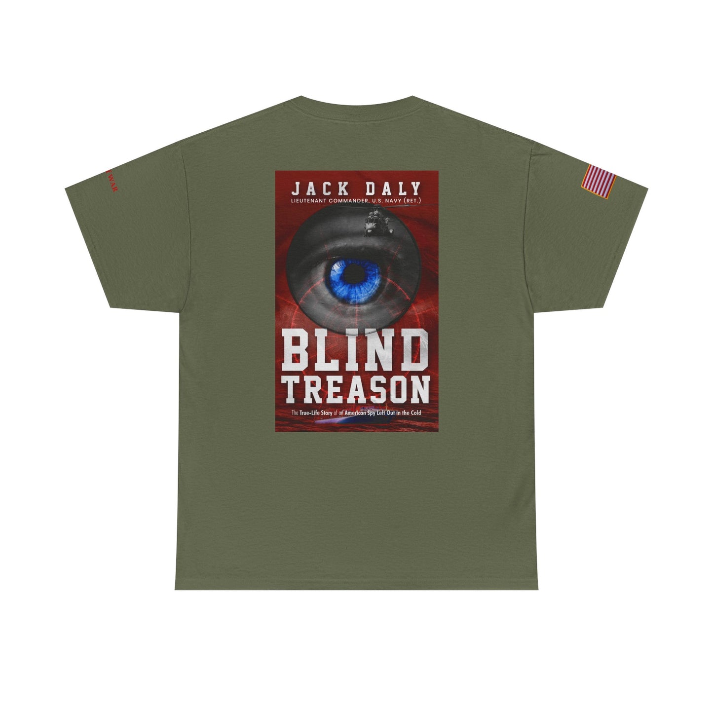 BLIND TREASON T-Shirt Jack Daly Book Cover Tee (Blue Eye Graphic)
