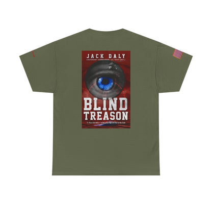 BLIND TREASON T-Shirt Jack Daly Book Cover Tee (Blue Eye Graphic)