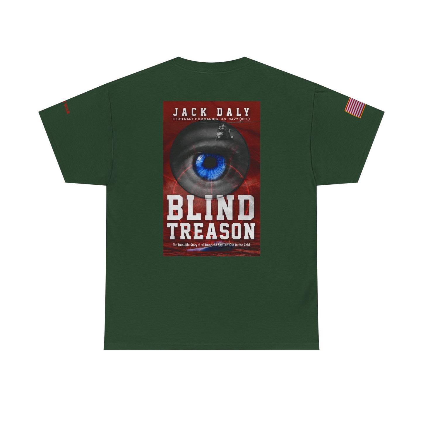 BLIND TREASON T-Shirt Jack Daly Book Cover Tee (Blue Eye Graphic)