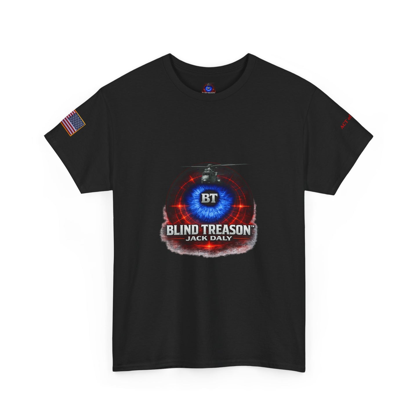 BLIND TREASON T-Shirt Jack Daly Book Cover Tee (Blue Eye Graphic)
