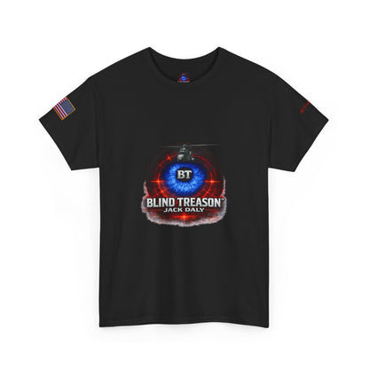 BLIND TREASON T-Shirt Jack Daly Book Cover Tee (Blue Eye Graphic)