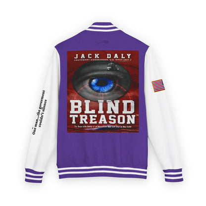 BLIND TREASON Letterman Jacket — "Blind Treason" Book Cover Varsity Jacket