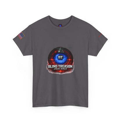 BLIND TREASON T-Shirt Jack Daly Book Cover Tee (Blue Eye Graphic)