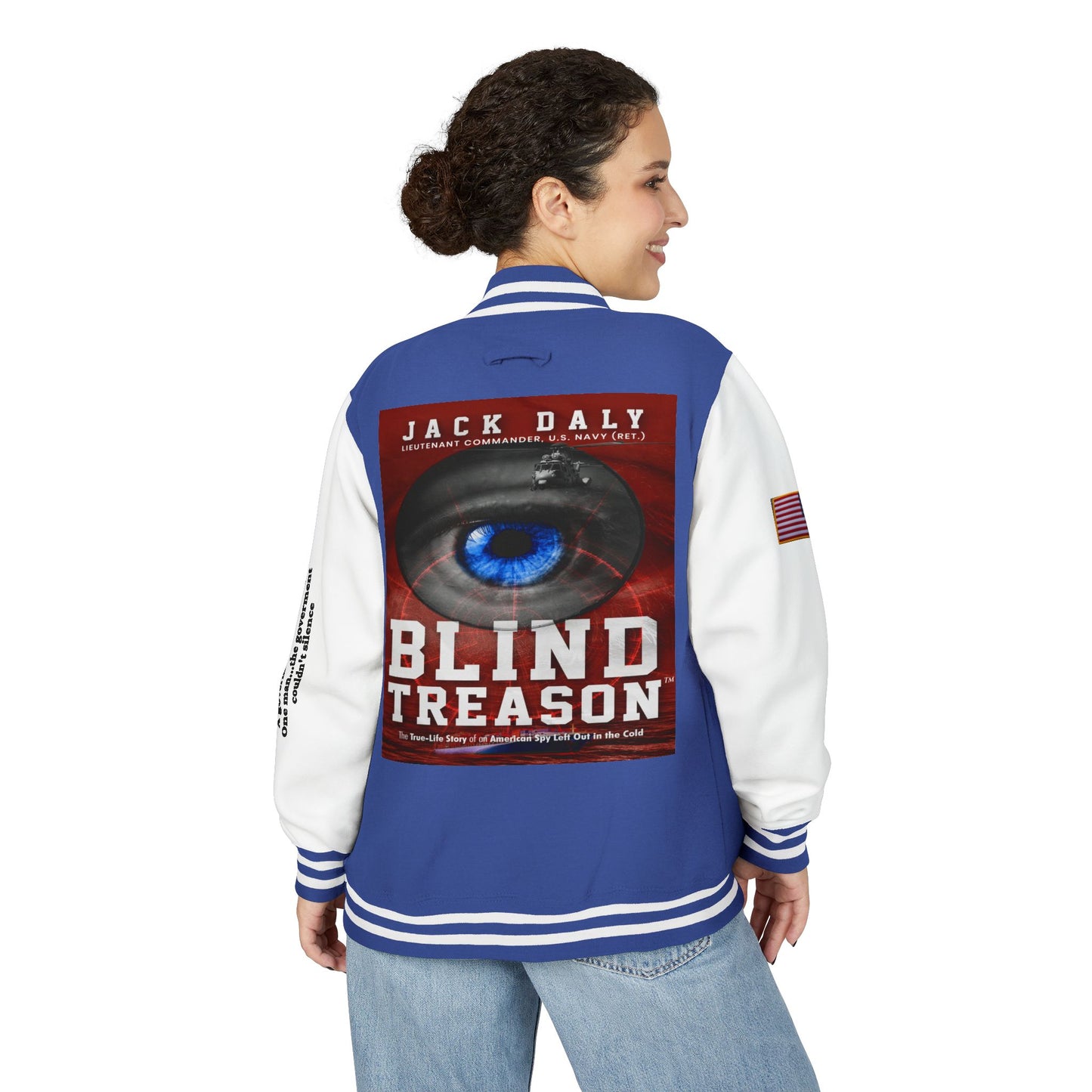 BLIND TREASON Letterman Jacket — "Blind Treason" Book Cover Varsity Jacket