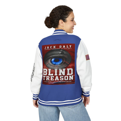 BLIND TREASON Letterman Jacket — "Blind Treason" Book Cover Varsity Jacket