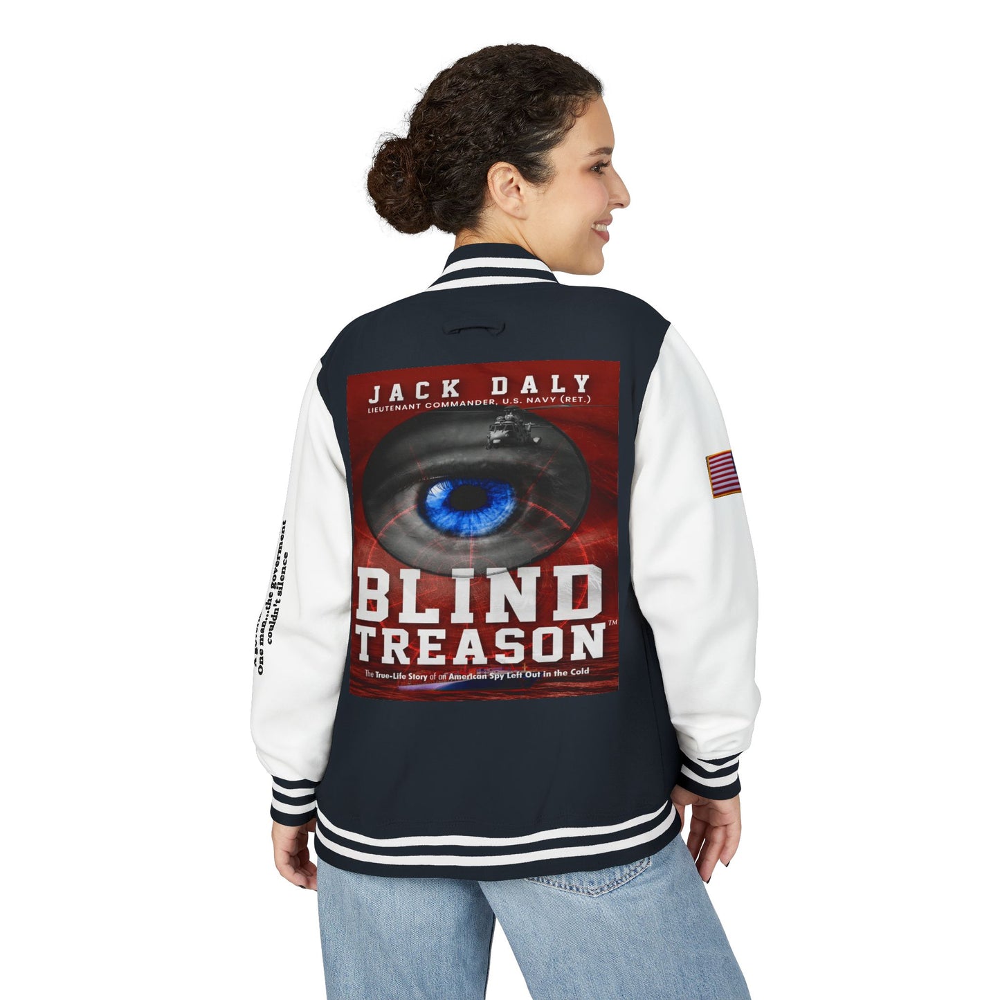 BLIND TREASON Letterman Jacket — "Blind Treason" Book Cover Varsity Jacket