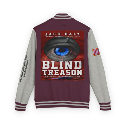 BLIND TREASON Letterman Jacket — "Blind Treason" Book Cover Varsity Jacket