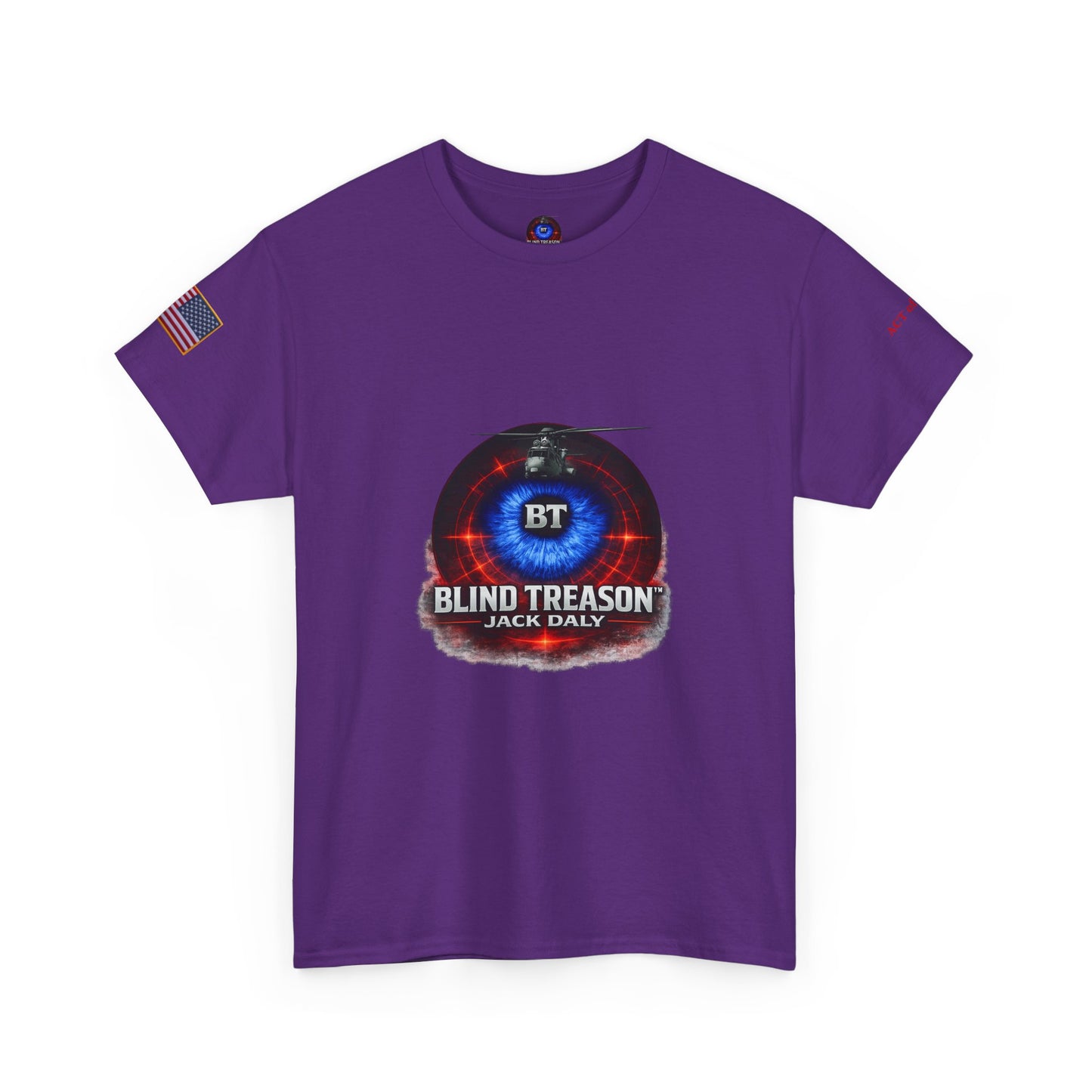 BLIND TREASON T-Shirt Jack Daly Book Cover Tee (Blue Eye Graphic)
