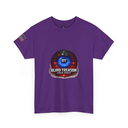 BLIND TREASON T-Shirt Jack Daly Book Cover Tee (Blue Eye Graphic)