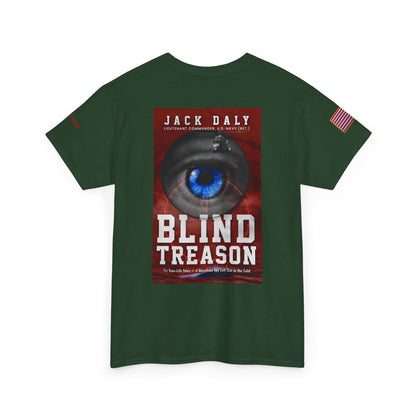 BLIND TREASON T-Shirt Jack Daly Book Cover Tee (Blue Eye Graphic)