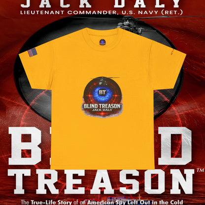 BLIND TREASON T-Shirt Jack Daly Book Cover Tee (Blue Eye Graphic)